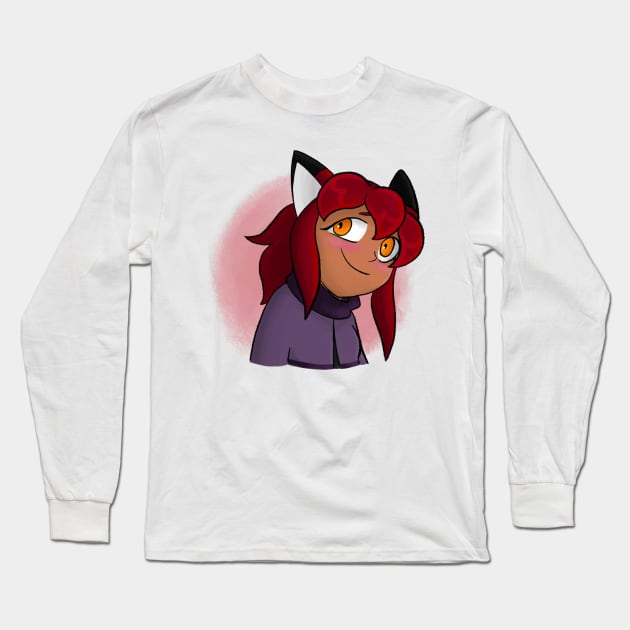 Rubi Blush Long Sleeve T-Shirt by Firestorm Fox